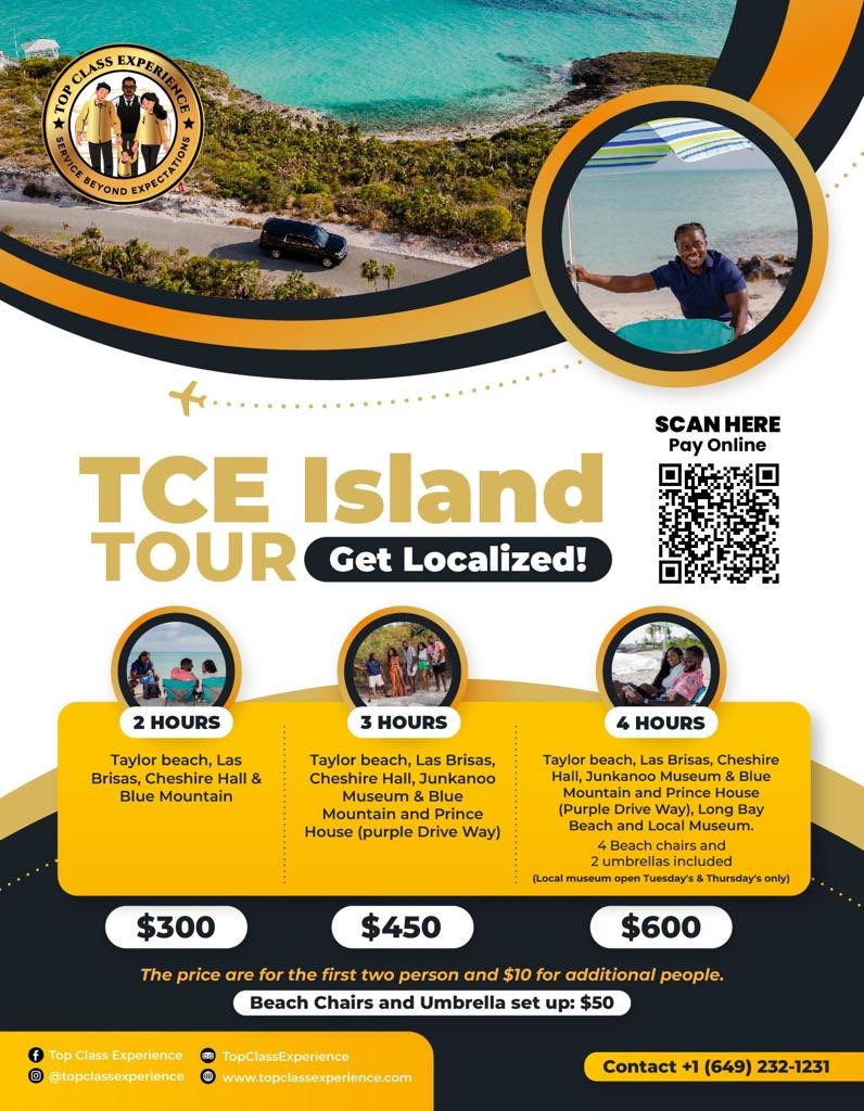 Explore TURKS AND CAICOS with TCE Island Tour